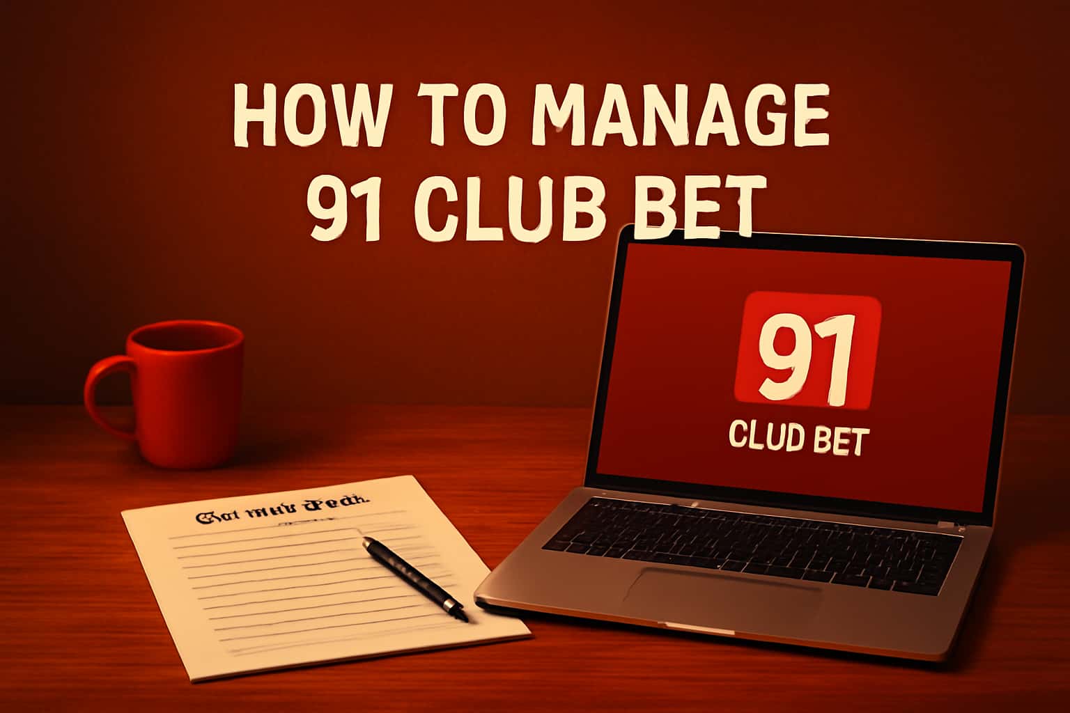 An informative illustration highlighting the management aspects of a 91 Club Bet account.