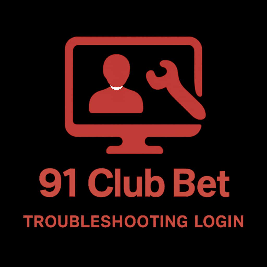 Icon representing login troubleshooting for 91 Club Bet.